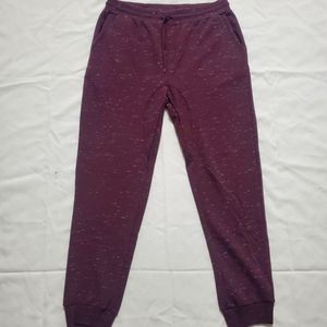 Amplify Men’s Jogger Pants Burgundy Heather – Size L, Athleisure